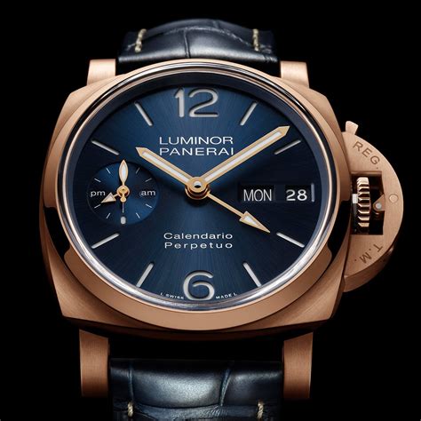 panerai blue crystal cyclops|panerai luminor watch.